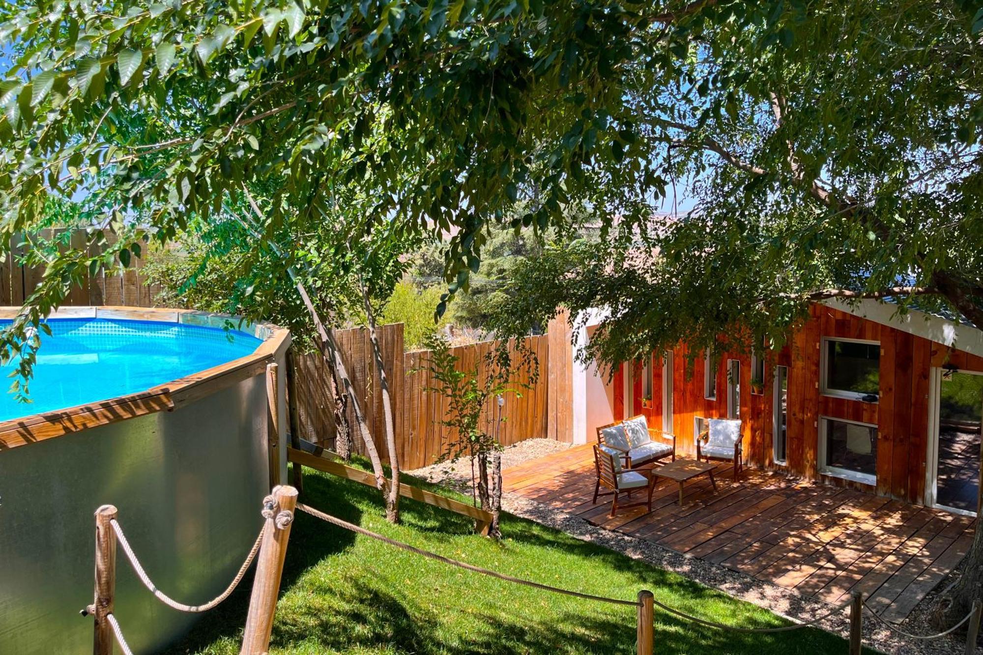 Fee4Me Cabin With Pool And Garden San Martín de la Vega Kültér fotó